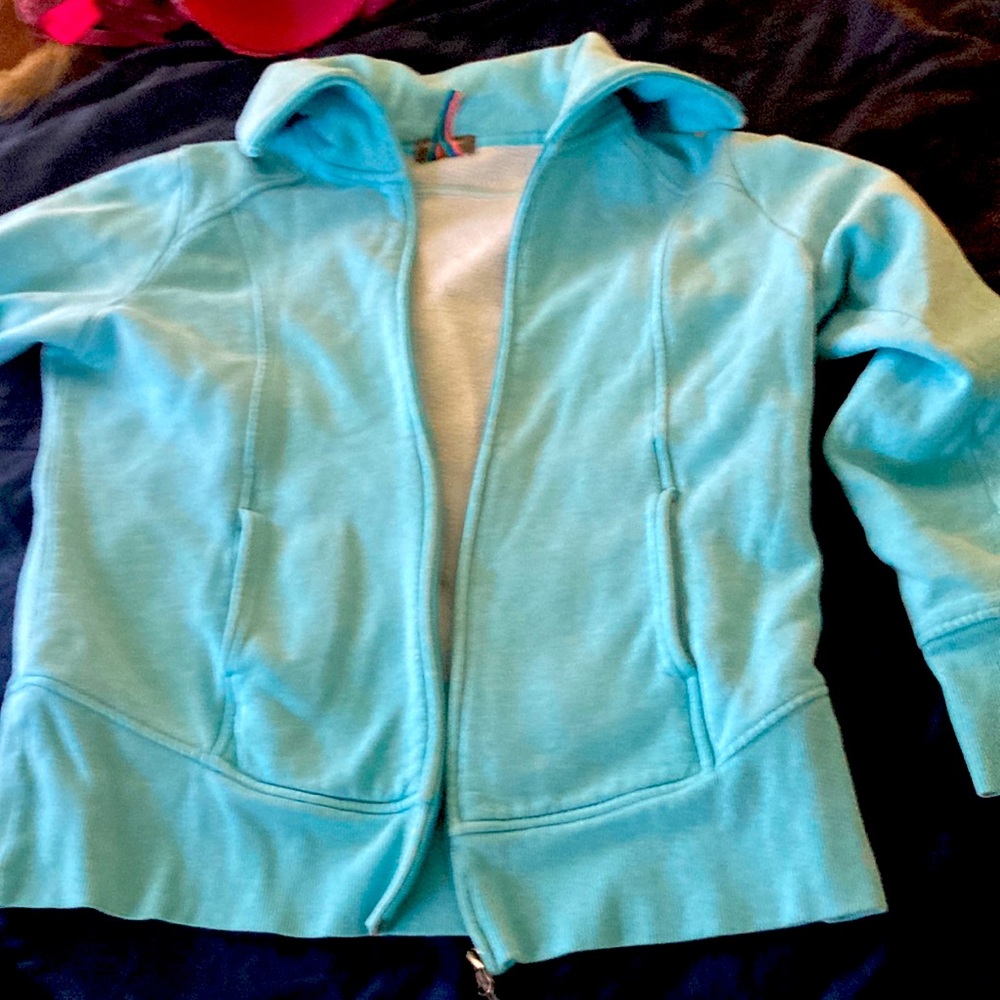 Turquoise blue work out jacket buy one get one free
